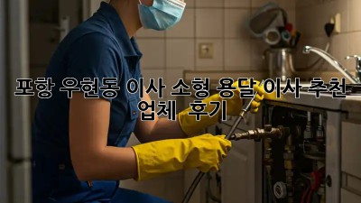 포항 우현동 이사? 소형 용달 이사 추천 업체 & 후기!